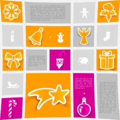 Christmas sticker infographic N68