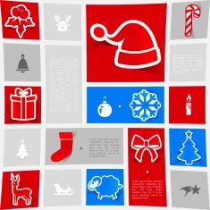 Christmas sticker infographic N69