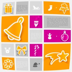 Christmas sticker infographic N72