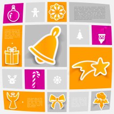 Christmas sticker infographic N73