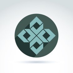 Geometric abstract icon symbol vector graphic design N7