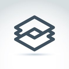 Vector abstract icon symbol N6