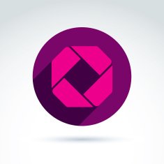 Vector abstract icon symbol N7