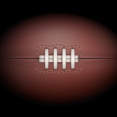 Dark Background of rugby ball Vector Illustration
