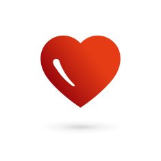 Heart symbol emblem icon design template N2
