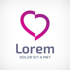 Heart symbol icon design template N3