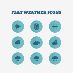 Flat icons collection Vector illustration N2
