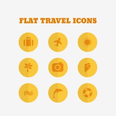 Flat icons collection Vector illustration N4