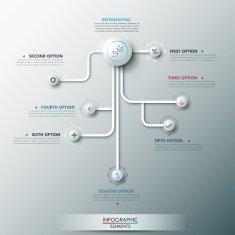 Modern infographic option banner N60