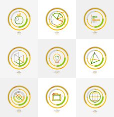 Minimal thin line design web icon set N11