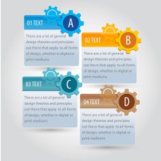 Info graphic gear