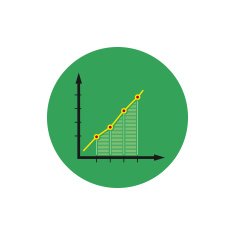 Infographics icon chart vector illustration