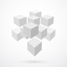 cubes abstract background N3