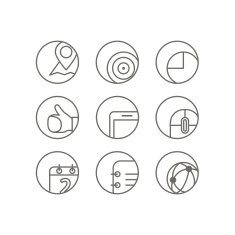 Different web browser icons set with rounded corners N2