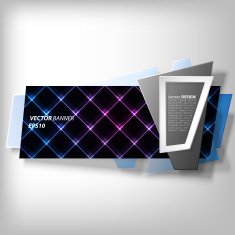 Infographic banner origami styled vector N20