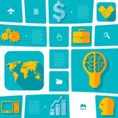 business flat infographic N25