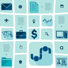 business flat infographic N26
