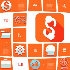 business flat infographic N27