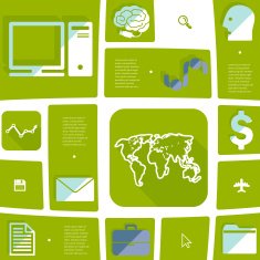 business flat infographic N29