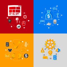 business sticker infographic N45