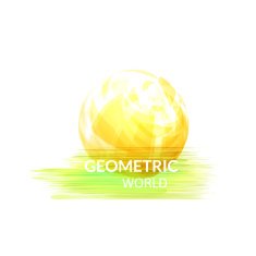 Digital earth concept symbol