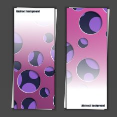 Set of banner templates with abstract background N21