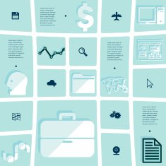 business flat infographic N37