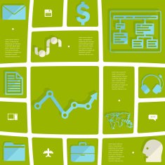 business flat infographic N40