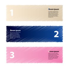 Scribbled infographic template design