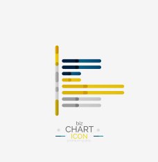 Line graph chart icon N34