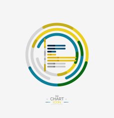 Line graph chart icon N35