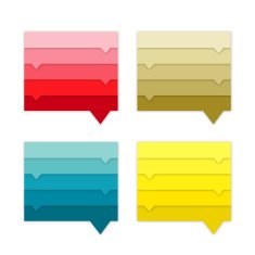 Collection of website element Colorful speech bubbles N2