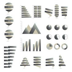 Collection of infographics elements N4