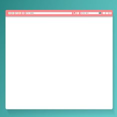 Simple Browser window on green back ground Vector 10 EPS