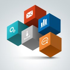 Infographics options design elements Vector icons
