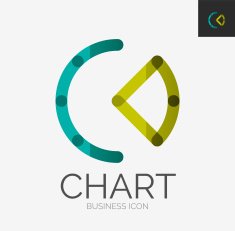 Minimal line design icon chart graph icon N4