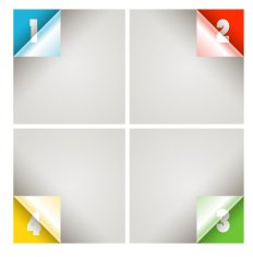 Infographic modern color scheme template
