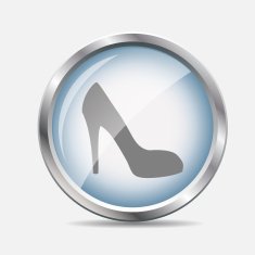 Shoes Glossy Icon Vector Illustration N4