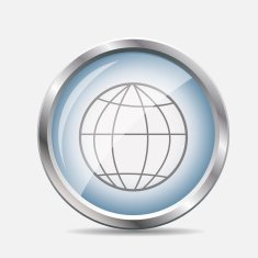 Browser Glossy Icon Vector Illustration N4