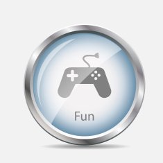 Game and Fun Glossy Icon Vector Illustration N5