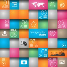 Infographic design template Ideal to display information N3