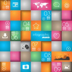 Infographic design template Ideal to display information N4