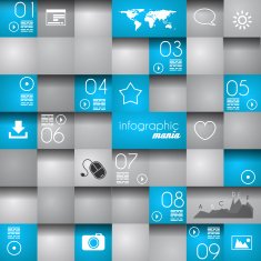 Infographic design template Ideal to display information N5