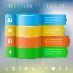 Modern design template for info graphics N11