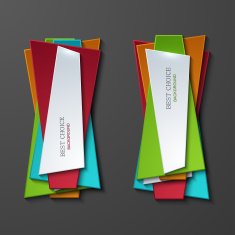 Vector moder banners element design N7