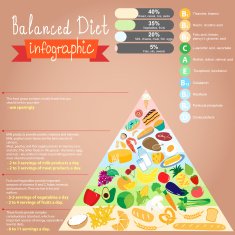 Health food infographic Text in latin N2