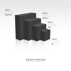 Vector for infographic or web design black style
