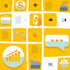business flat infographic N52