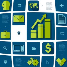business flat infographic N53