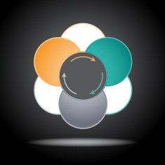 Diagram infographic for business project workflow N38